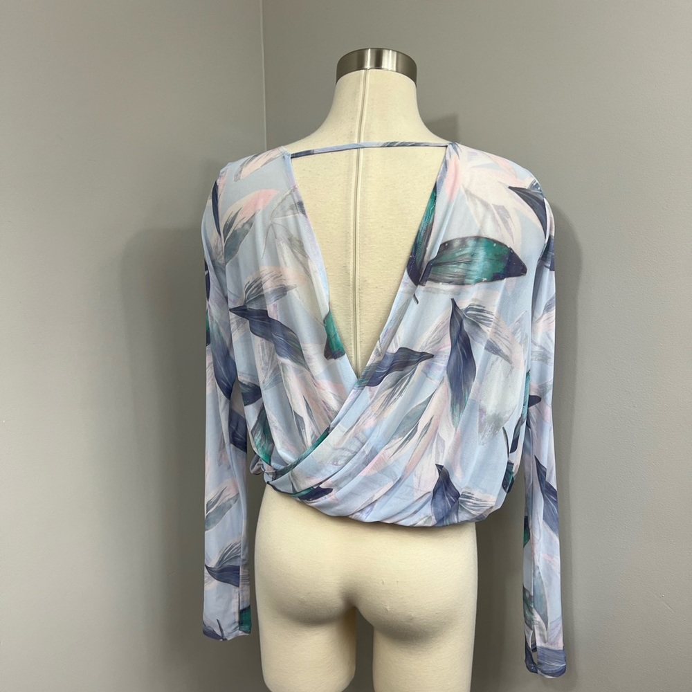 Fabletics Blue Mesh Top - Picture 9 of 14